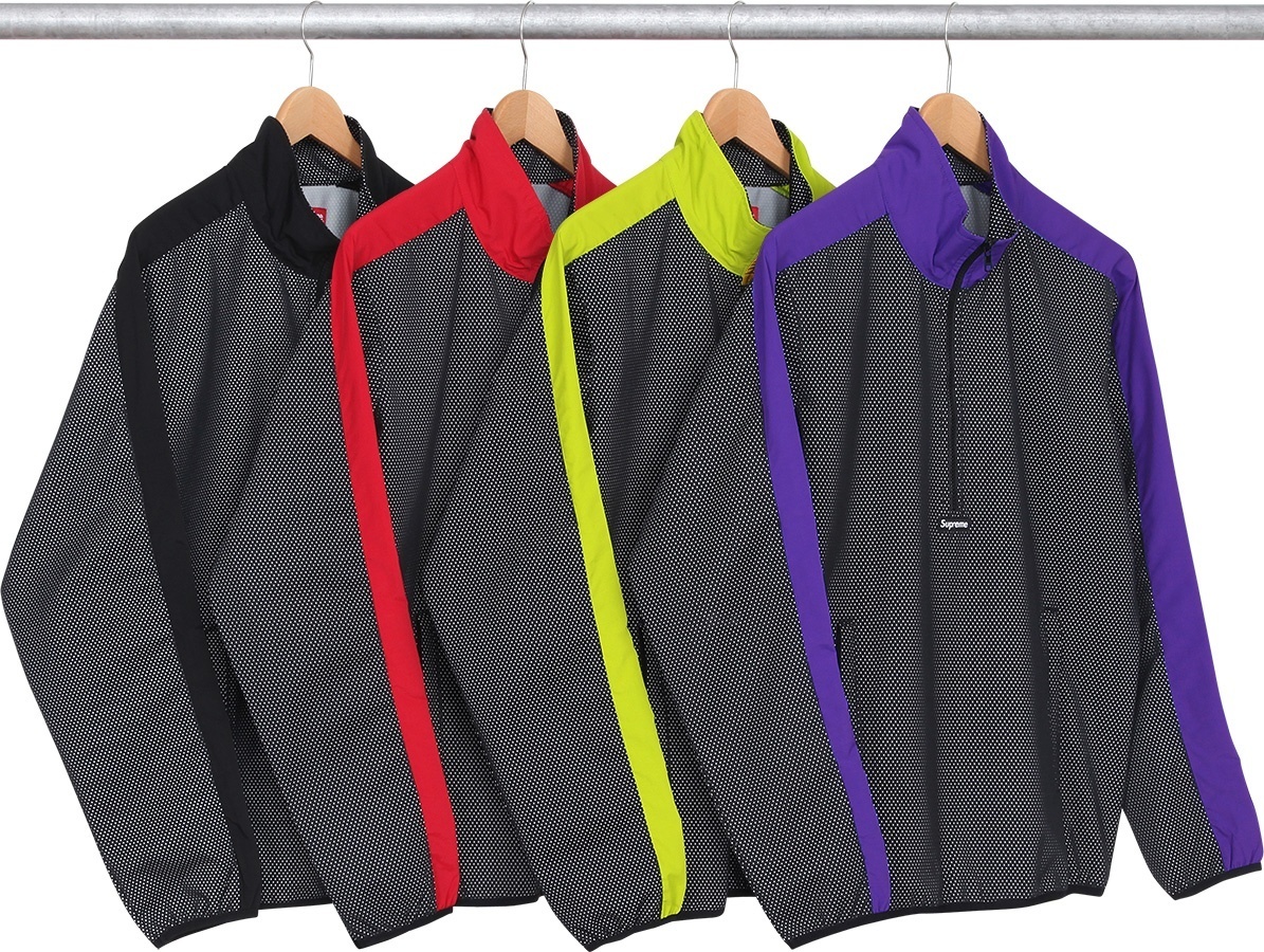 Half Zip Mesh Pullover